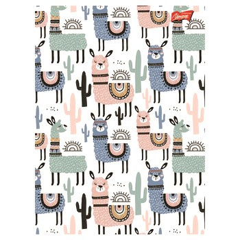 Unipap zeszyt okładka laminowana A5, 32k., linia mix dziewczęcy