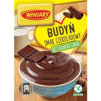 Winiary Budyń bez dodatku cukru smak czekoladowy 38 g