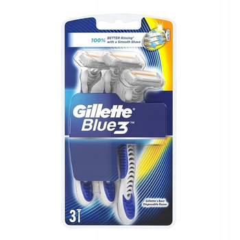 Gillette Blue3 Comfort Jednorazowa maszynka do golenia dla mężczyzn, 3 sztuk