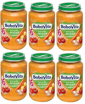 BoboVita Potrawka z indykiem i pomidorami po 6 miesiącu 190g