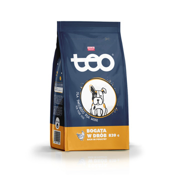 TEO karma sucha dla psów MINI, bogata w drób 820g