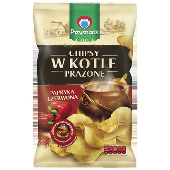 Przysnacki Chipsy w kotle prażone papryka czerwona 125 g