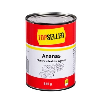 TOPS ANANAS PLASTRY W SYR.565G