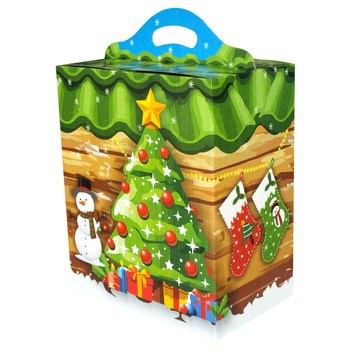 Pudełko Prezentowe Chatka/Granatowe Jelenie