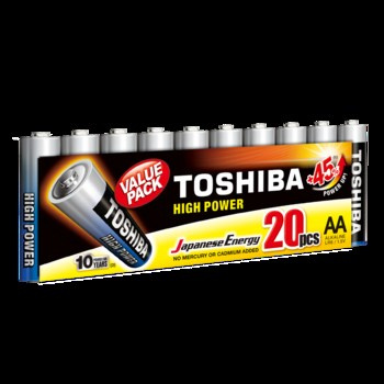 Baterie alkaliczne Toshiba typ AA LR6 High Power 20szt