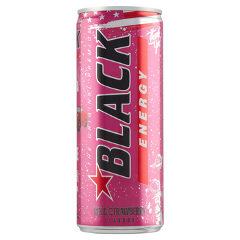 Black Energy Wild Strawberry Gazowany napój energetyzujący 250 ml