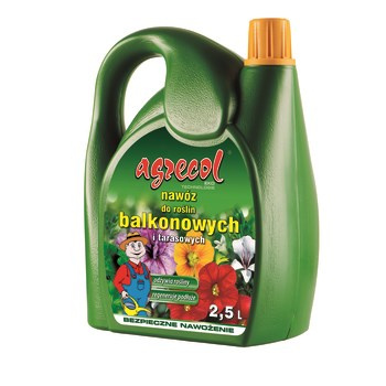 Balkonowe, nawóz do roślin balkonowych, organiczno-mineralny 2,5 l, Agrecol