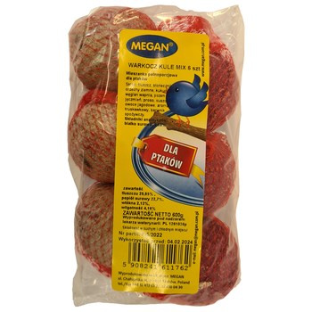 Megan Warkocz Kule Mix 6 szt. (3 klasyczne i 3 truskawkowe) 600g