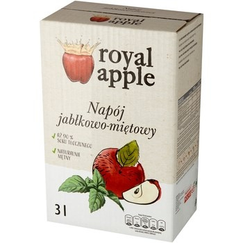Royal apple Napój jabłkowo-miętowy 3 l