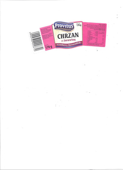 Provitus Chrzan z żurawiną 170 g