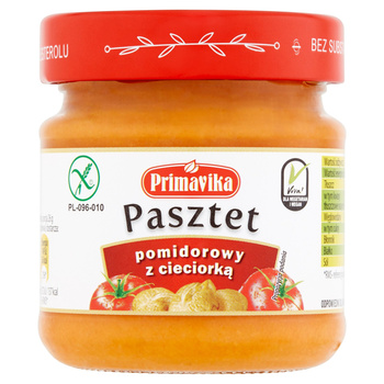 Primavika Roślinny pasztet pomidorowy z cieciorką 160 g