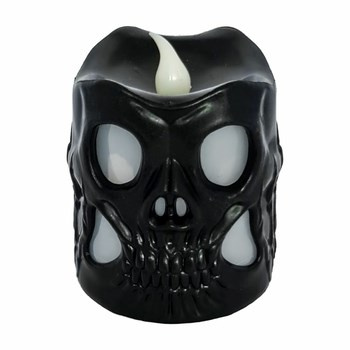 Świeczka LED w kształcie czaszki. Mix