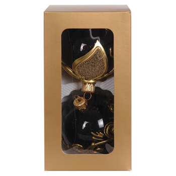 JUMI Bombki szklane dekor 80/2 szt czarny