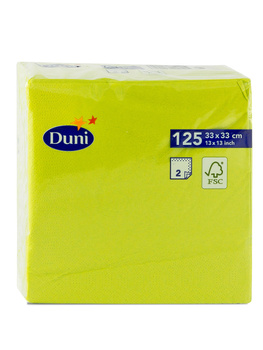 Duni Serwetki 2 warstwowe 33x33 Kiwi 125 szt