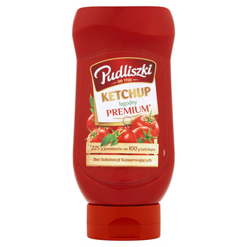 Pudliszki Ketchup łagodny premium 470 g