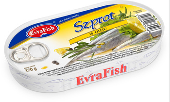 EVRAFISH szprot w oleju 170g