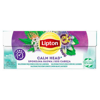 Lipton Herbatka ziołowa z naturalnym aromatem spokojna głowa 26 g (20 torebek)