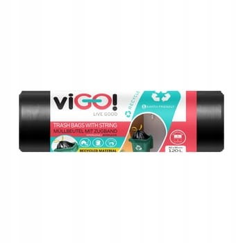 viGO! Eko Worki LD z taśmą czarne interleave 120l 20szt.