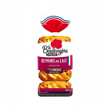 10 bułeczek mlecznych z kawałkami czekolady La Boulangere 350g