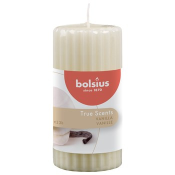 Bolsius Świeca pieńkowa zapachowa 120/58 True Scents Wanilia