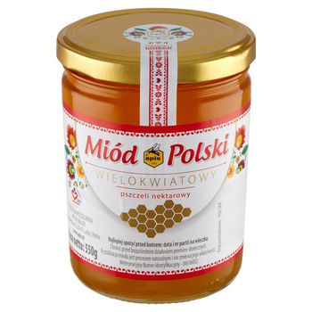 Apis Miód polski wielokwiatowy pszczeli nektarowy 550 g