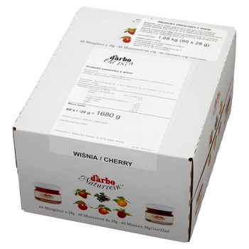 d'arbo Produkt owocowy z wiśni 1,68 kg (60 x 28 g)