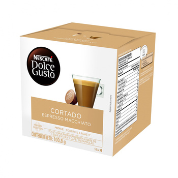Nescafé Dolce Gusto Cortado Espresso Macchiato Kawa w kapsułkach 100,8 g (16 x 6,3 g)
