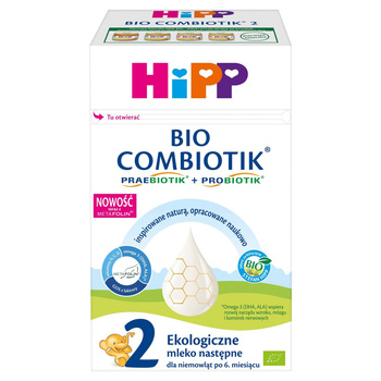 HiPP 2 BIO Combiotik Ekologiczne mleko następne dla niemowląt po 6. miesiącu 550 g