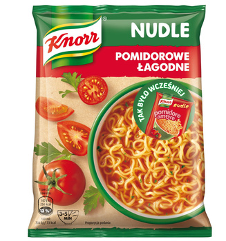 Knorr Nudle Pomidorowe łagodne Zupa-danie 65 g
