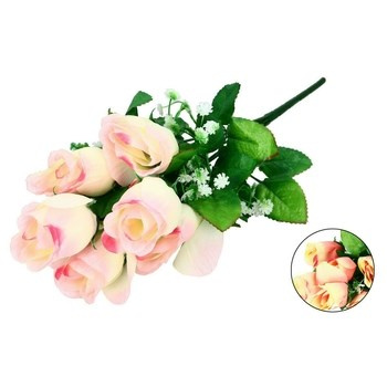 EM&EM Bukiet kwiatów sztucznych 7 główek 46 cm mix