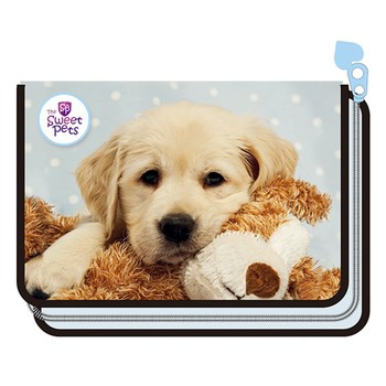 Piórnik z wyposażeniem na 1 zamek - The Sweet Pets - Pies