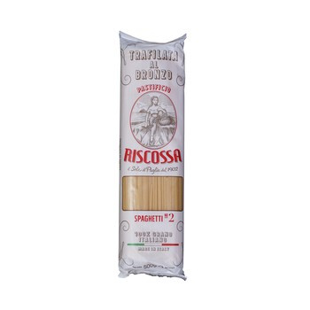 Riscossa - Spaghetti 500 g, makaron przeciągany przez matryce z brązu