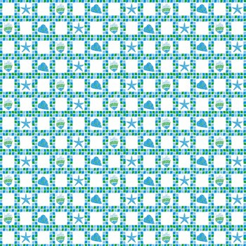 Zasłonka prysznicowa wzór mozaika 180x180cm nr 272