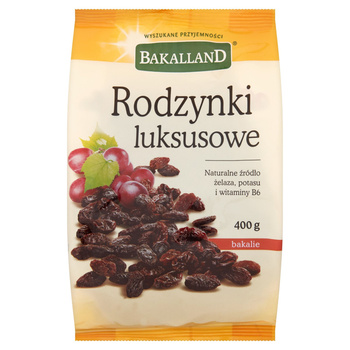 Bakalland Rodzynki luksusowe 400 g