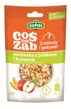 Kupiec Coś na ząb Owsianka z jabłkiem i bananem 50 g