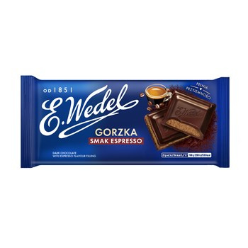 E. Wedel Czekolada gorzka o smaku espresso 100 g