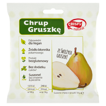 Crispy Natural Suszone chipsy z gruszki 18 g
