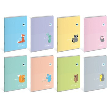 Zeszyt A5 16 kartek kratka B&B Kids Pastel