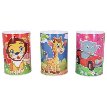 EM&EM  Skarbonka metalowa 10 x15 cm mix