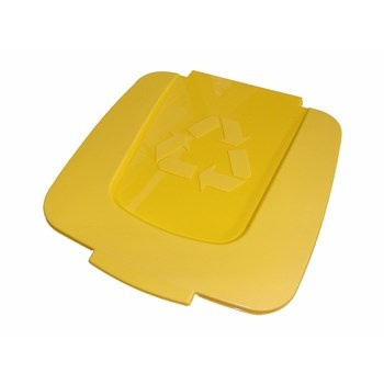Pokrywa do kosza do segregacji 50 l  - żółta, tworzywa sztuczne i metale