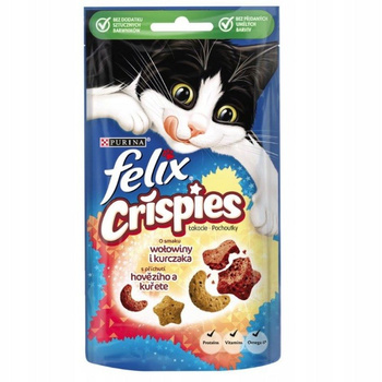 Felix Crispies Łakocie o smaku wołowiny i kurczaka 45 g