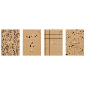 Brulion w oprawie półtwardej A5 64 # Kraft z HS INTERDRUK