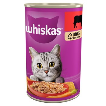 WHISKAS Z WOŁOWINĄ    400G