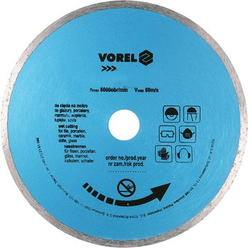 VOREL Tarcza diamentowa 125 mm Pełna