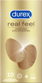 Durex Real Feel Prezerwatywy nielateksowe 10 szt