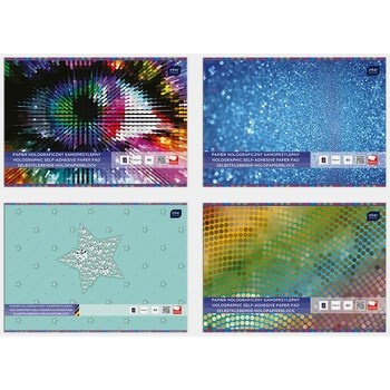 Zeszyt papierów holograficznych B4 6 kartek, INTERDRUK