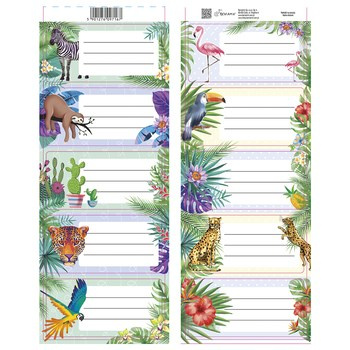 Naklejki na zeszyt dżungla Beniamin