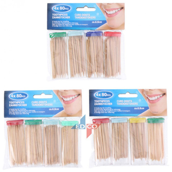 Wykałaczki bambusowe 4 x 80 szt