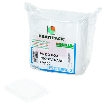 Guillin Polska Przykrywki prostokątne bezbarwne PP | 100szt