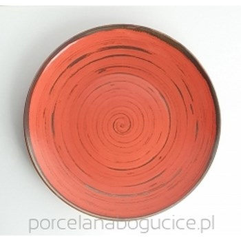 Talerz płytki 28cm Nostalgia Red Porcelana Bogucice